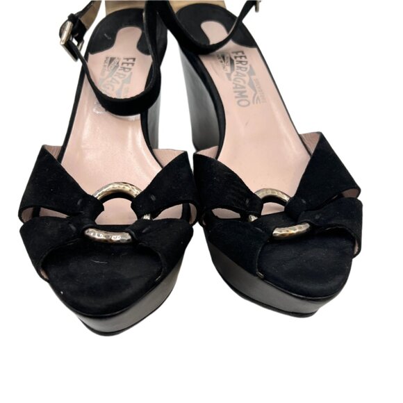 Salvatore Ferragamo Leather Platform Sandals - Picture 3 of 8